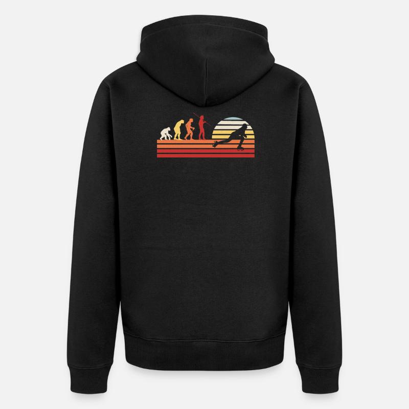 Patins à roulettes Running Rollers - Veste à capuche bio Premium Unisexe - noir