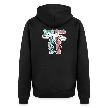Biologiste scientifique en biologie - Veste à capuche bio Premium Unisexe - noir - Dos - Nico (187cm)