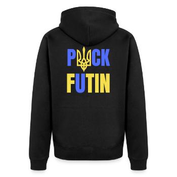Puck Futin - Veste à capuche bio Premium Unisexe - noir - Dos - Nico (187cm)