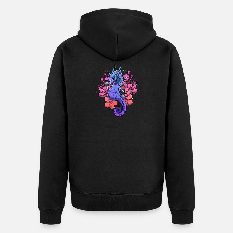 Rétro Gothique Vintage Goth Occulte - Veste à capuche bio Premium Unisexe - noir
