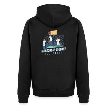Biologiste scientifique en biologie - Veste à capuche bio Premium Unisexe - noir - Dos - Nico (187cm)