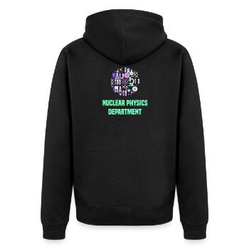 Physicien physicien - Veste à capuche bio Premium Unisexe - noir - Dos - Nico (187cm)