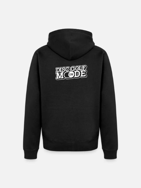 Frisbee Golf - Unisex Premium Organic Zip Hoodie - black