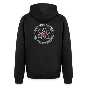 Physicien physicien - Veste à capuche bio Premium Unisexe - noir - Dos - Nico (187cm)