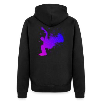 Bgirl Breakdance Break Dance Hiphop Homme - Veste à capuche bio Premium Unisexe - noir - Dos - Nico (187cm)