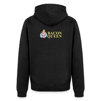 Bacon Bacon Petit déjeuner - Veste à capuche bio Premium Unisexe - noir - Dos - Nico (187cm)