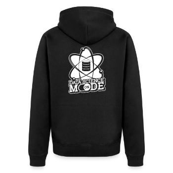 Ingénieur scientifique Big Data Engineer Scientist Analyst - Veste à capuche bio Premium Unisexe - noir - Dos - Nico (187cm)