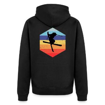 Slopestyle Femmes Freestyle Ski Freestyle - Veste à capuche bio Premium Unisexe - noir - Dos - Nico (187cm)