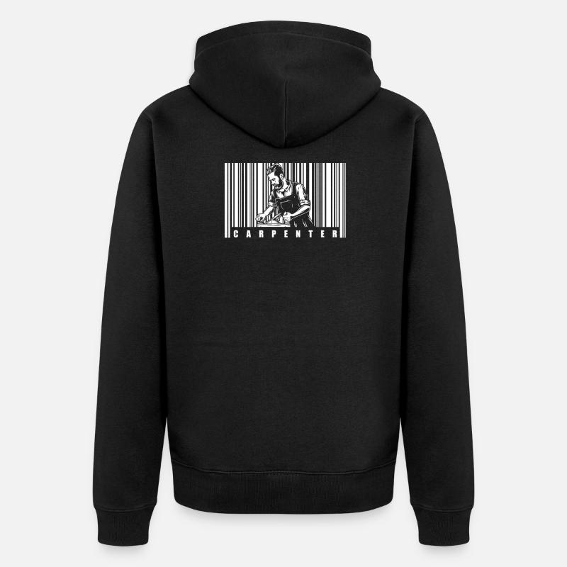 Carpenter Carpenter Carpenter - Unisex Premium Organic Zip Hoodie - black