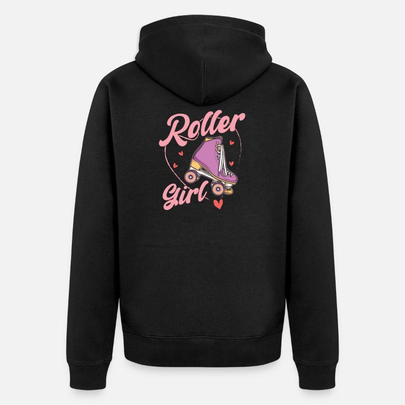 Patins à roulettes Running Rollers - Veste à capuche bio Premium Unisexe - noir
