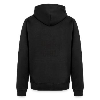 Hockey Fille Hockey Sur Glace Fille Sports D’hiver - Veste à capuche bio Premium Unisexe - noir - Dos - Nico (187cm)