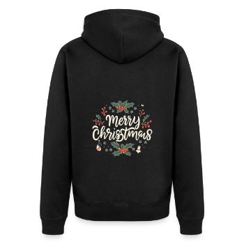 Joyeux Noël - Veste à capuche bio Premium Unisexe - noir - Dos - Nico (187cm)