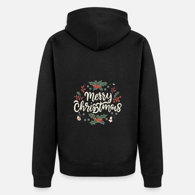 Joyeux Noël - Veste à capuche bio Premium Unisexe - noir