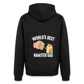 Meilleur costume de hamster de papa au monde pour - Veste à capuche bio Premium Unisexe - noir - Dos - Nico (187cm)