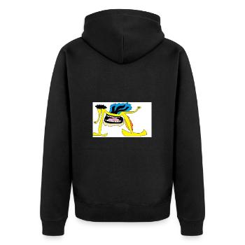 Guirlande - Veste à capuche bio Premium Unisexe - noir - Dos - Nico (187cm)