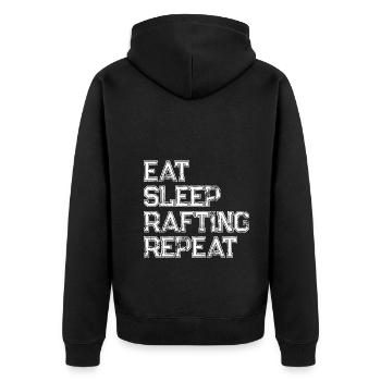 Manger Dormir Rafting Répéter La navigation de plaisance - Veste à capuche bio Premium Unisexe - noir - Dos - Nico (187cm)