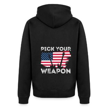 CHOISISSEZ VOTRE INSTRUMENT DE MUSIQUE DE GUITARE - Veste à capuche bio Premium Unisexe - noir - Dos - Nico (187cm)