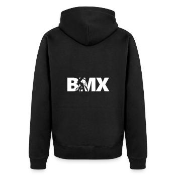 Vélo BMX Rider - Veste à capuche bio Premium Unisexe - noir - Dos - Nico (187cm)