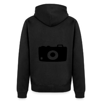 Appareil photo Appareil photo Appareil photo numérique - Veste à capuche bio Premium Unisexe - noir - Dos - Nico (187cm)