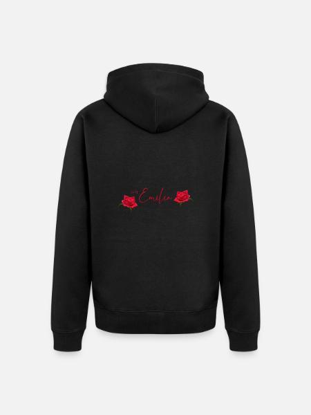 Emilia Birthday Emilia - Unisex Premium Organic Zip Hoodie - black
