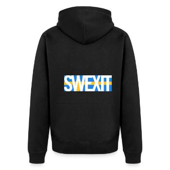 SWEXIT - Veste à capuche bio Premium Unisexe - noir - Dos - Nico (187cm)