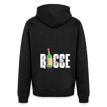 Bocce Wine Bottle Bocce Ball avec Jack Bocci Game - Veste à capuche bio Premium Unisexe - noir - Dos - Nico (187cm)