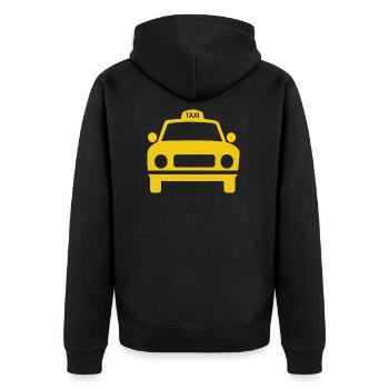 Chauffeur de taxi conducteur professionnel conducteur Schofför - Veste à capuche bio Premium Unisexe - noir - Dos - Nico (187cm)