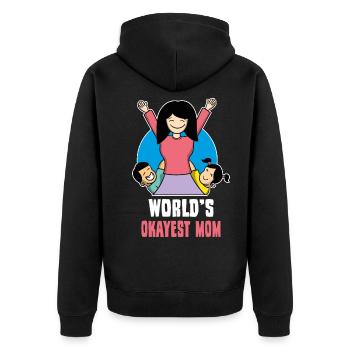 Fête des mères Maman - Veste à capuche bio Premium Unisexe - noir - Dos - Nico (187cm)