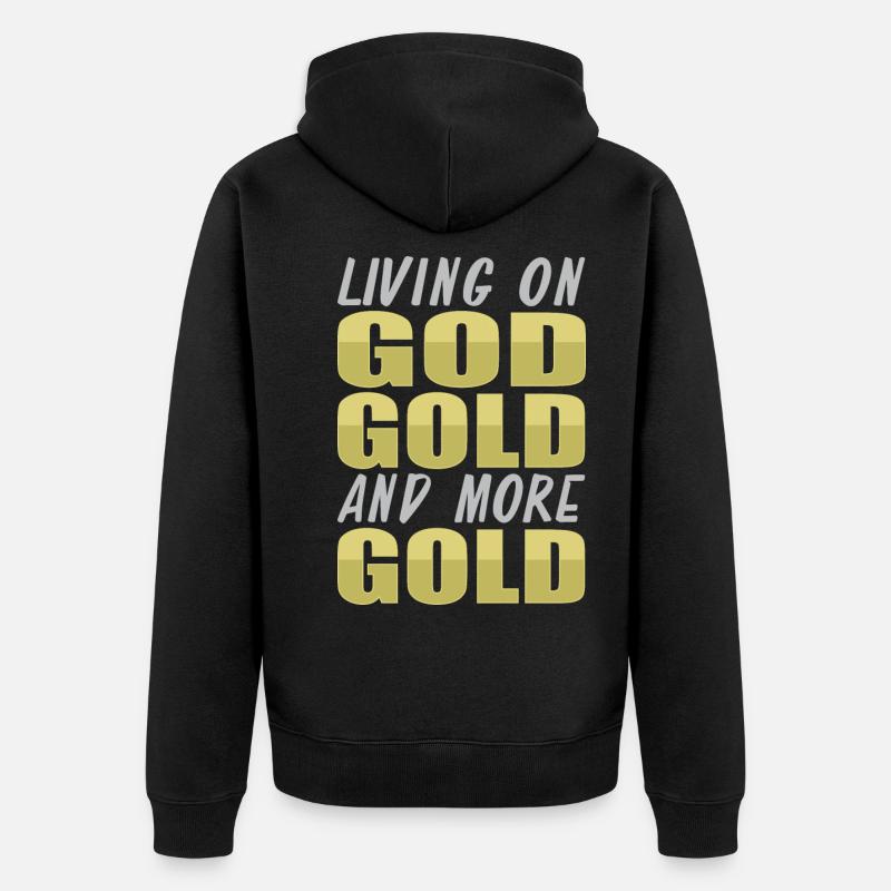 Mine d’or minière - Veste à capuche bio Premium Unisexe - noir