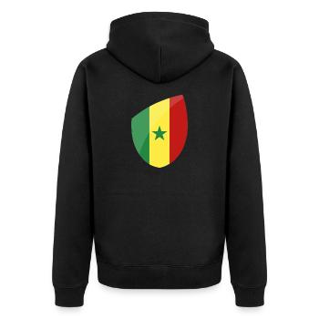 Sénégal - Veste à capuche bio Premium Unisexe - noir - Dos - Nico (187cm)