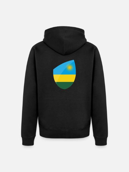 Rwanda - Veste à capuche bio Premium Unisexe - noir