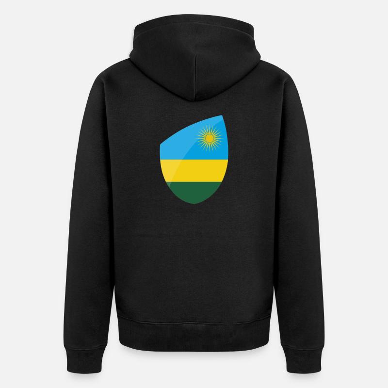 Rwanda - Veste à capuche bio Premium Unisexe - noir