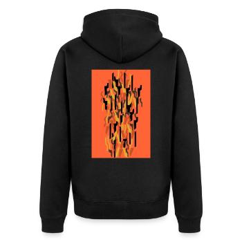 Camouflage Art - Veste à capuche bio Premium Unisexe - noir - Dos - Nico (187cm)