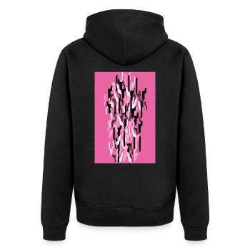 Camouflage Art Rose Gaming - Veste à capuche bio Premium Unisexe - noir - Dos - Nico (187cm)