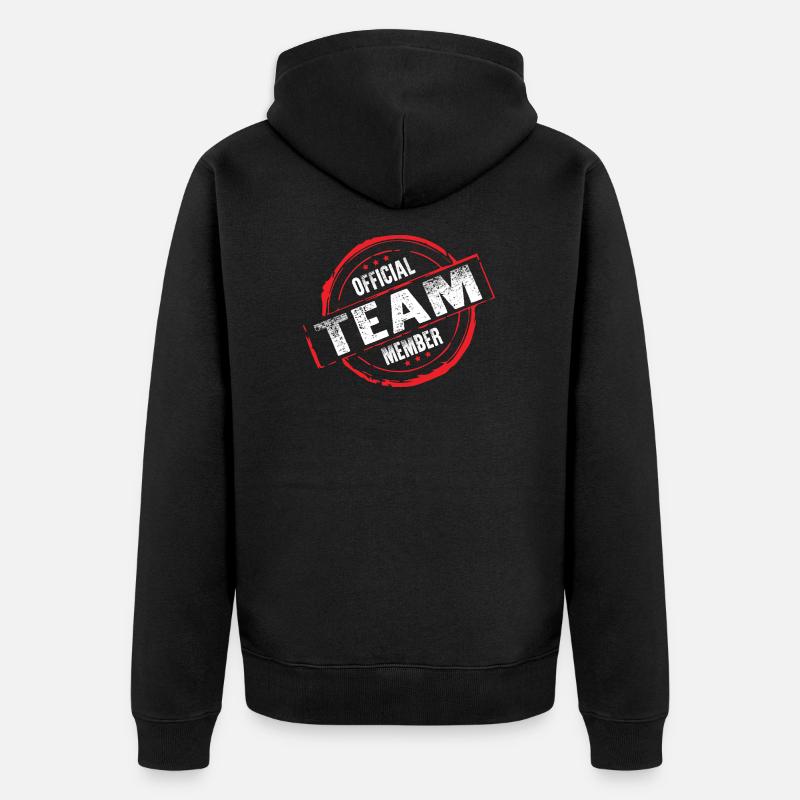 Team Member - Veste à capuche bio Premium Unisexe - noir