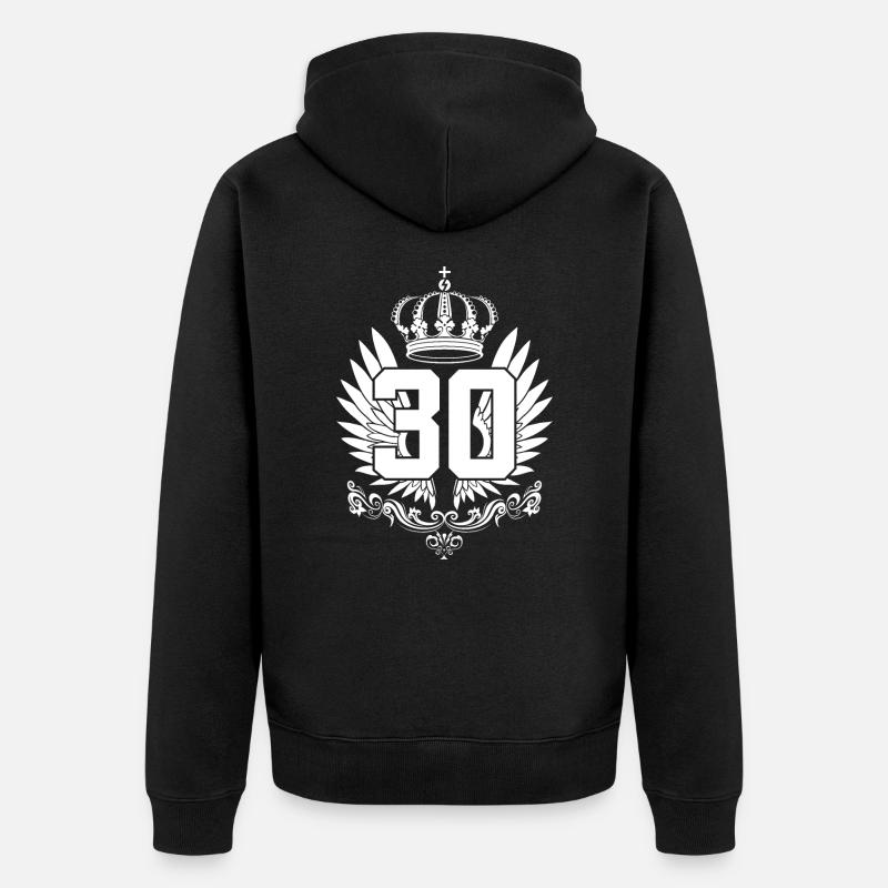 30E ANNIVERSAIRE 30 ANS - Veste à capuche bio Premium Unisexe - noir