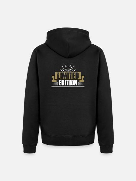 Limited Edition - Unisex Premium Organic Zip Hoodie - black