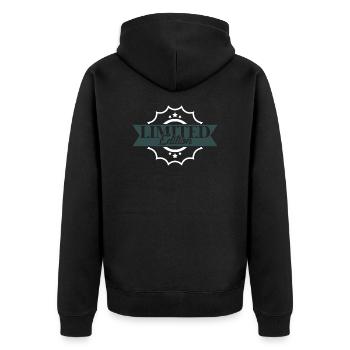 Limited Edition - Veste à capuche bio Premium Unisexe - noir - Dos - Nico (187cm)