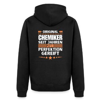 Les chimistes ont mûri à la perfection - Veste à capuche bio Premium Unisexe - noir - Dos - Nico (187cm)