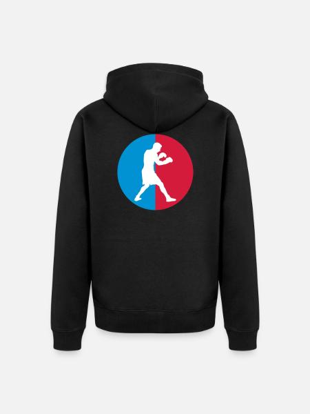 Boxing - Boxer - Unisex Premium Organic Zip Hoodie - black