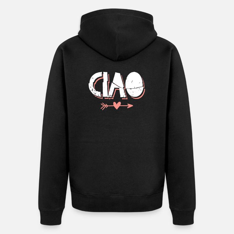 ciao voyage voyage - Veste à capuche bio Premium Unisexe - noir