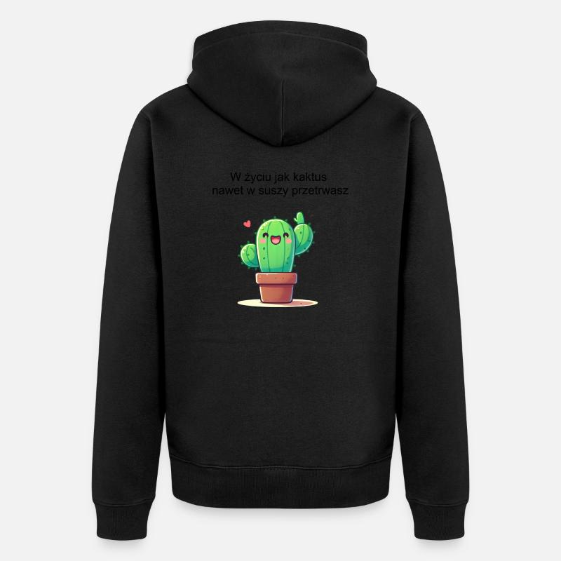 cactus - Veste à capuche bio Premium Unisexe - noir