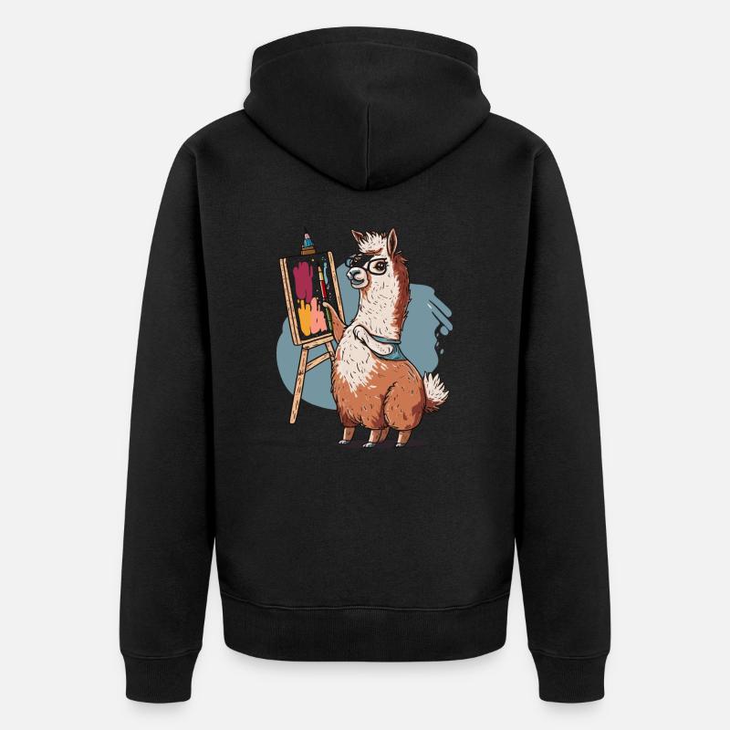 Brosse et Brawn - Veste à capuche bio Premium Unisexe - noir