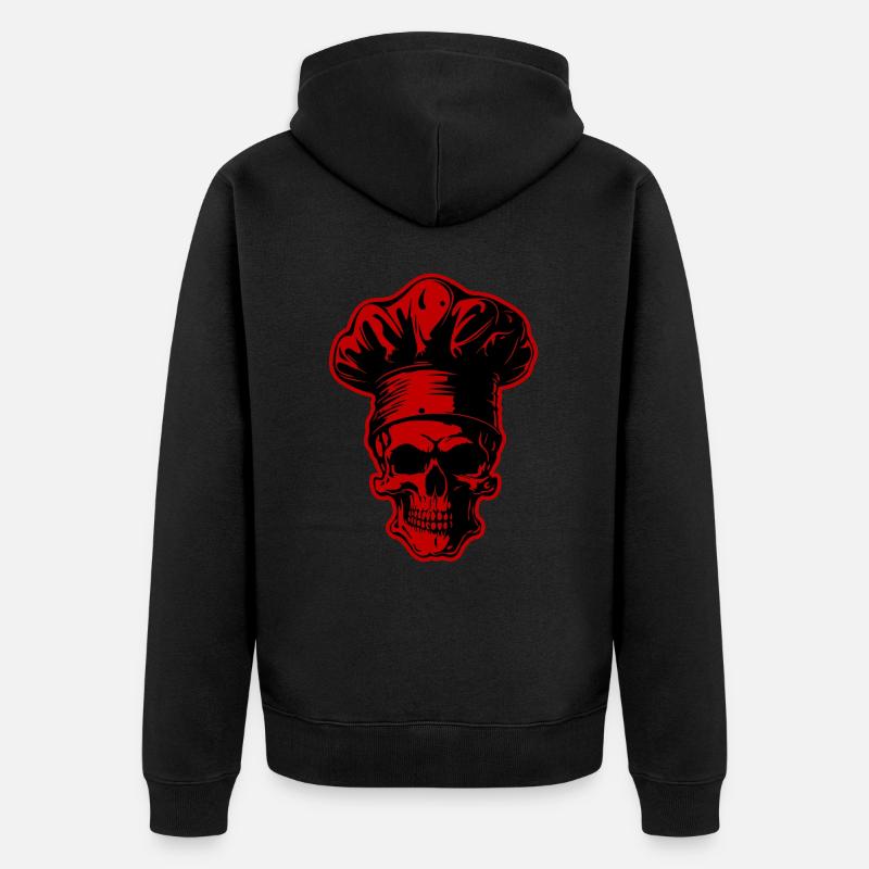 Skull Cook - Veste à capuche bio Premium Unisexe - noir