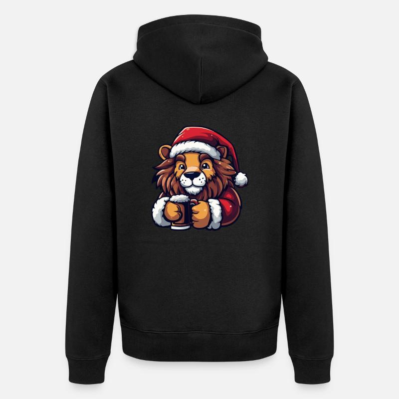 Bière de Noël Lion - Veste à capuche bio Premium Unisexe - noir