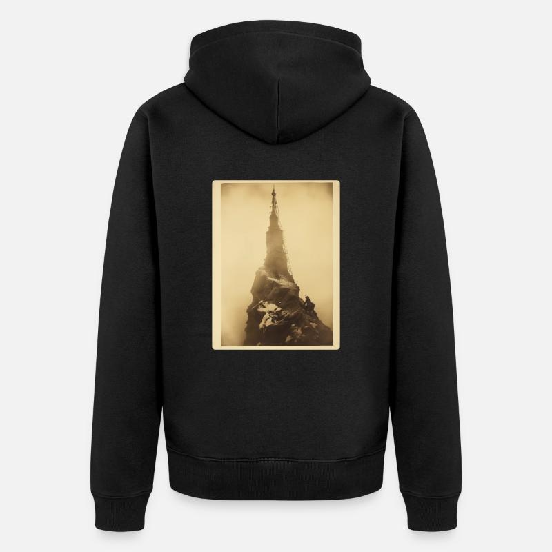 La Flèche - Veste à capuche bio Premium Unisexe - noir