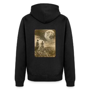 Suivez la Lune - Veste à capuche bio Premium Unisexe - noir - Dos - Nico (187cm)
