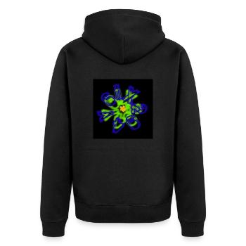 6ix two 9ine 4 You - Logo image - Unisex Premium Organic Zip Hoodie - black - Back - Nico (187cm)