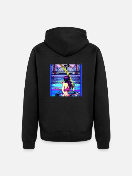 Neongirl - Unisex Premium Bio Zip Hoodie - Schwarz