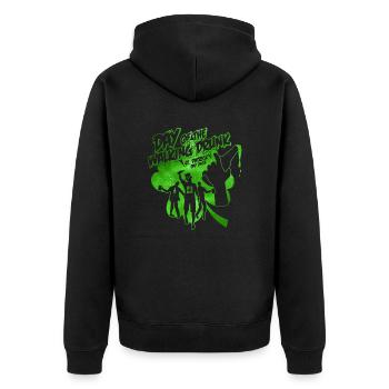 Day of the walking drunk - St Patricks day 2018 - Unisex Premium Bio Zip Hoodie - Schwarz - Hinten - Nico (187cm)